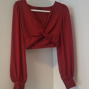 Elegant Red Women's Top